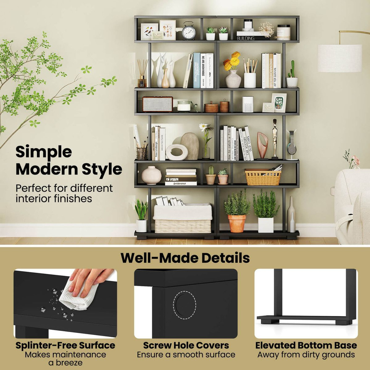 6-Tier Open Bookshelf  product image