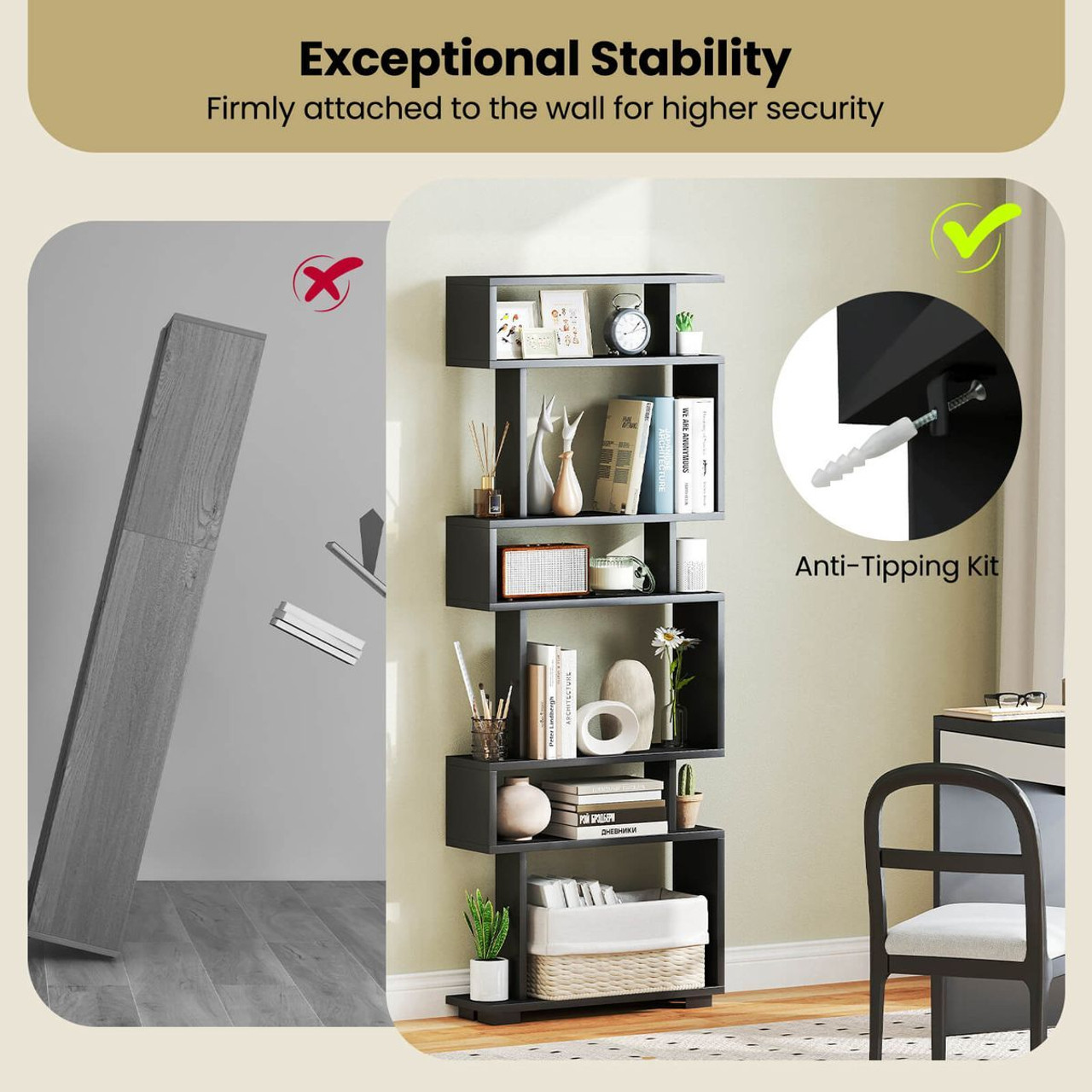 6-Tier Open Bookshelf  product image