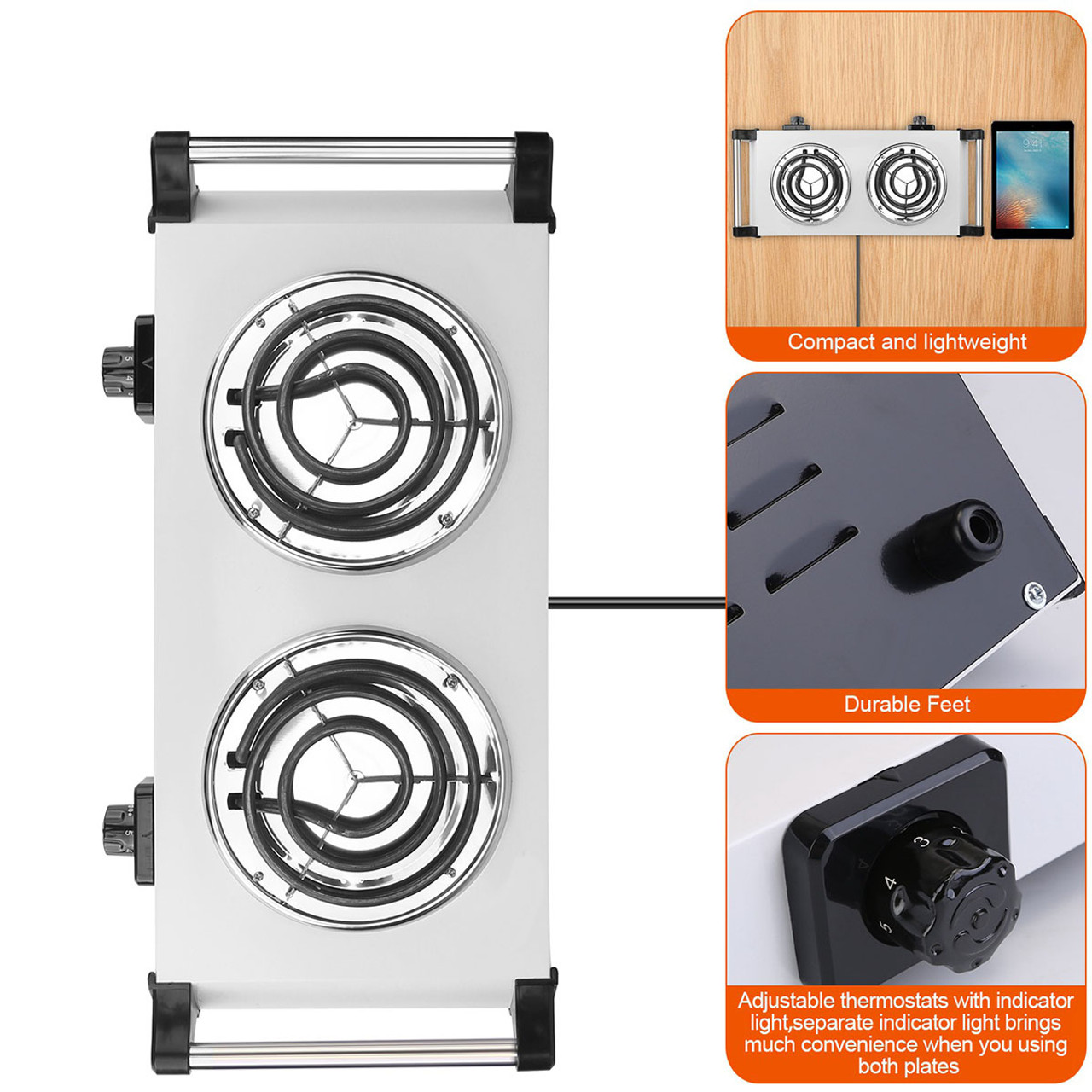 iMounTEK 2000W Electric Dual Burner product image