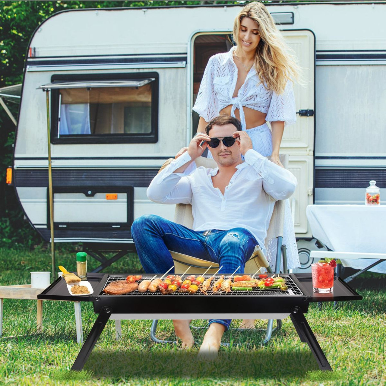 NewHome Foldable Tabletop BBQ Grill product image