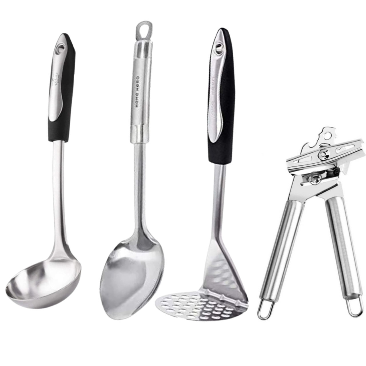 4-Piece Stainless Steel Cooking Utensils Set product image