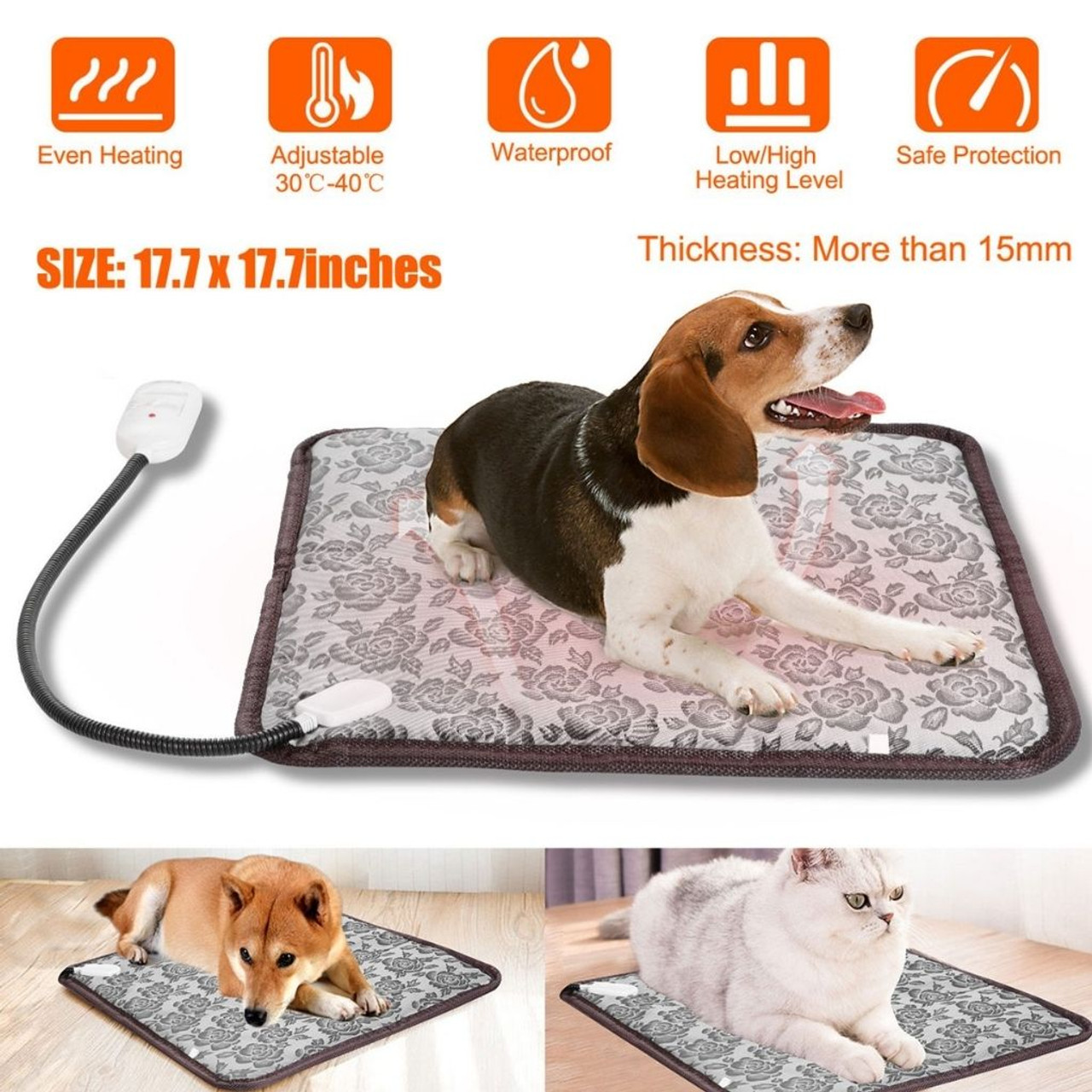 Waterproof Adjustable Electric Heating Pad for Pets product image
