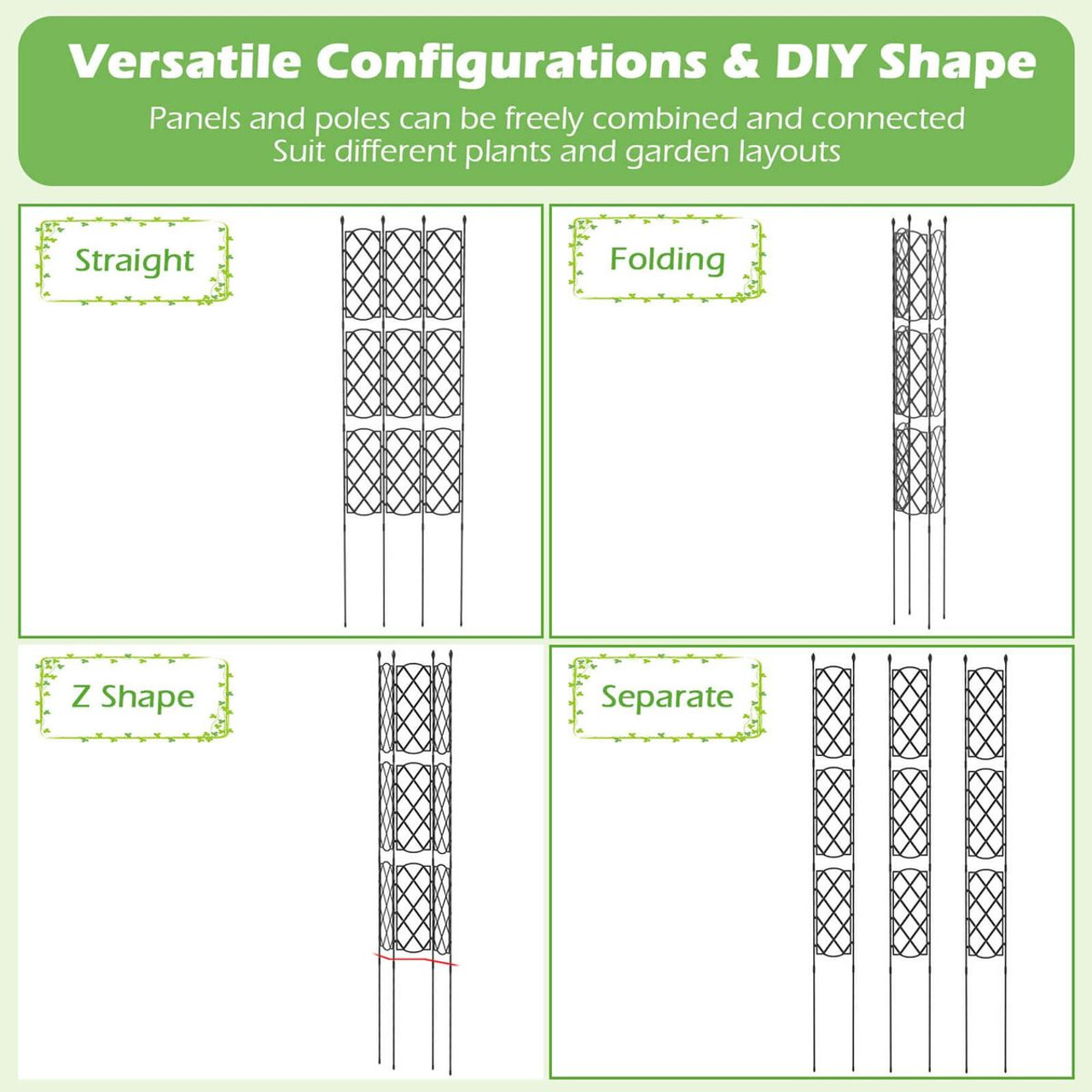 58" x 73" Garden Trellis for Climbing Plants  product image