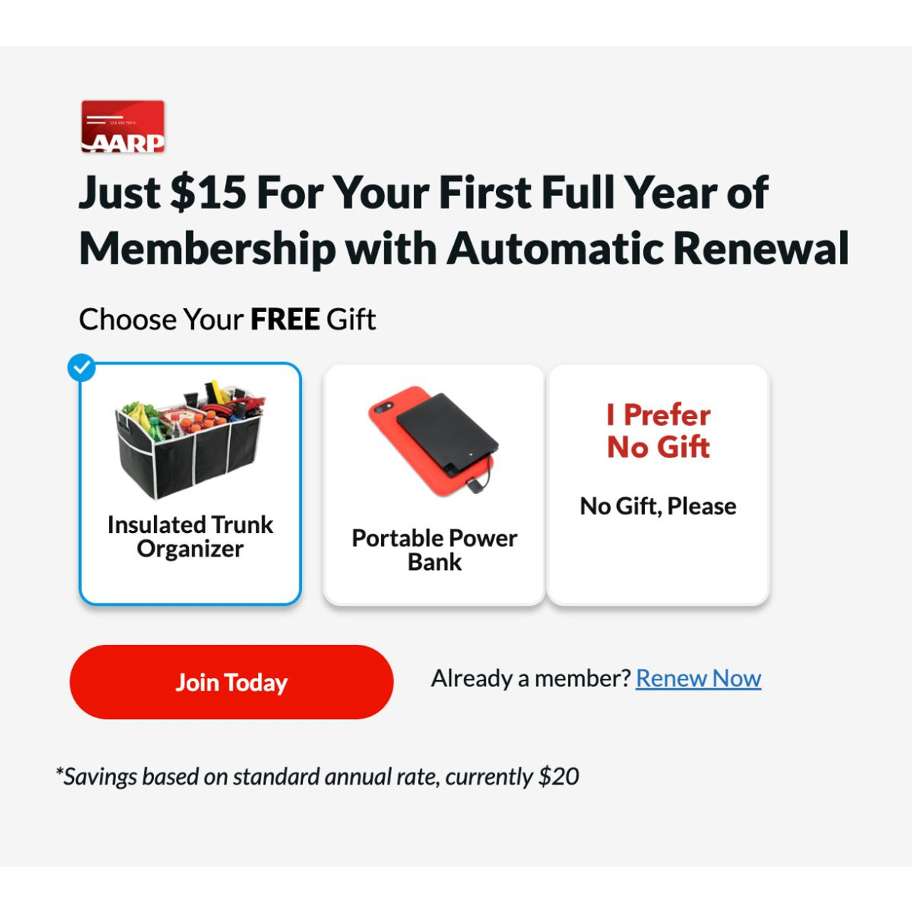 Instant Savings on AARP Membership  product image Instant Savings on AARP Membership  product image