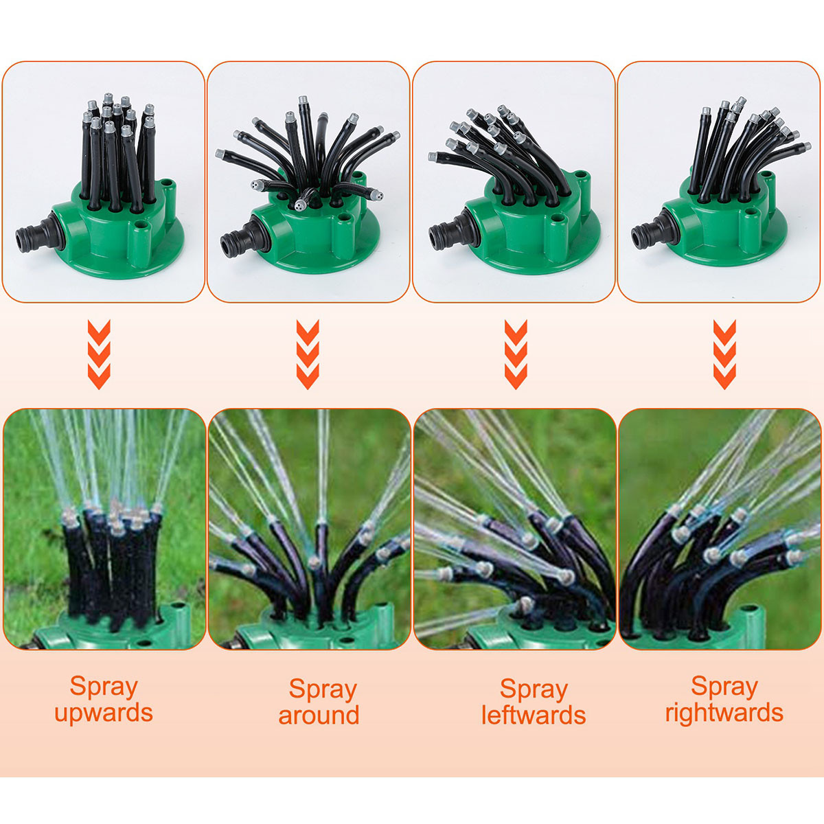 360-Degree Flexible Lawn Sprinkler product image