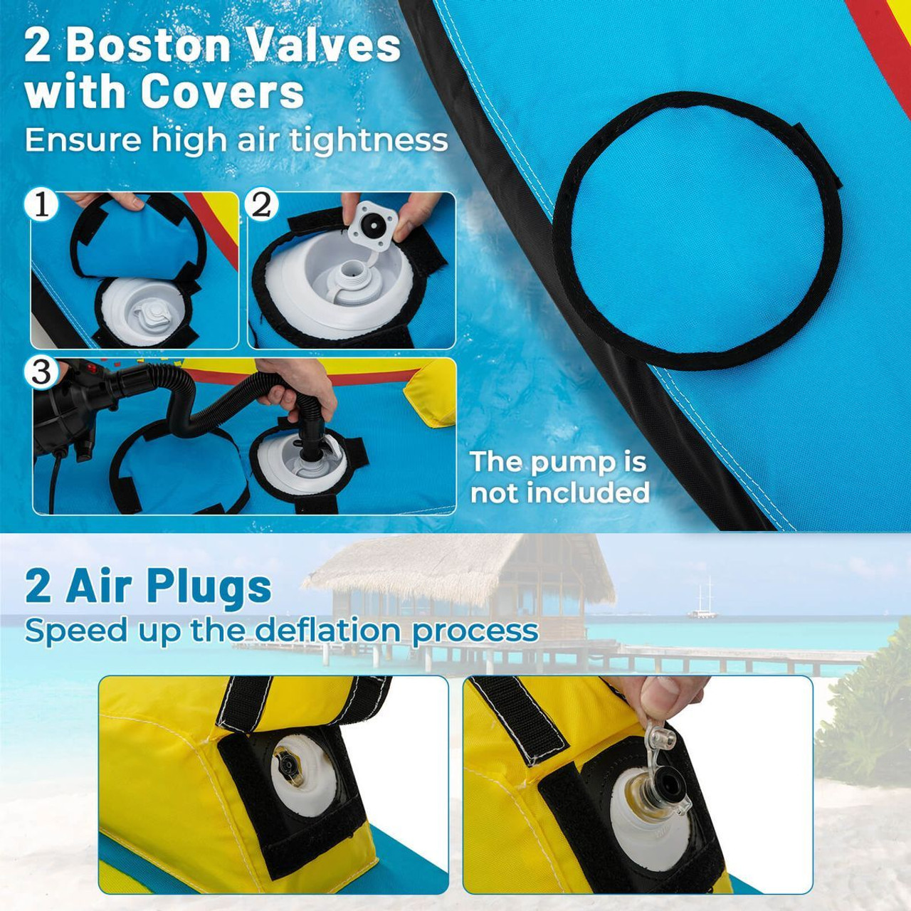Towable Tube with Quick Connector & Drainage System for Boating product image