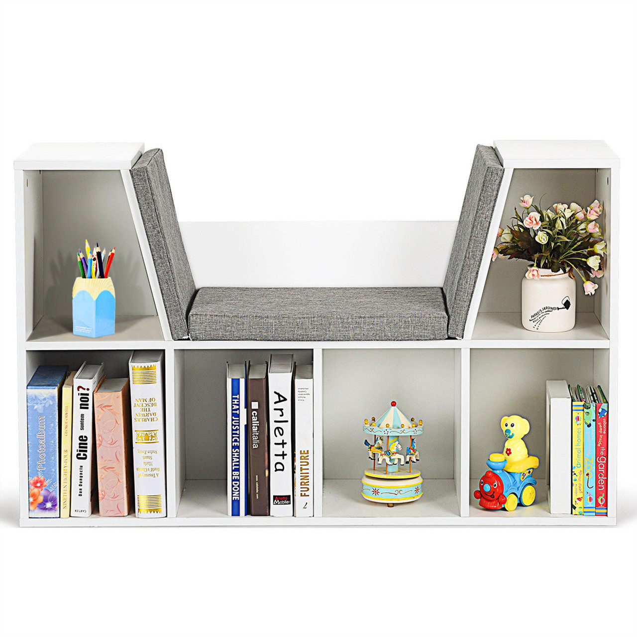 Kids' 6-Cubby Storage Cabinet Bookcase product image