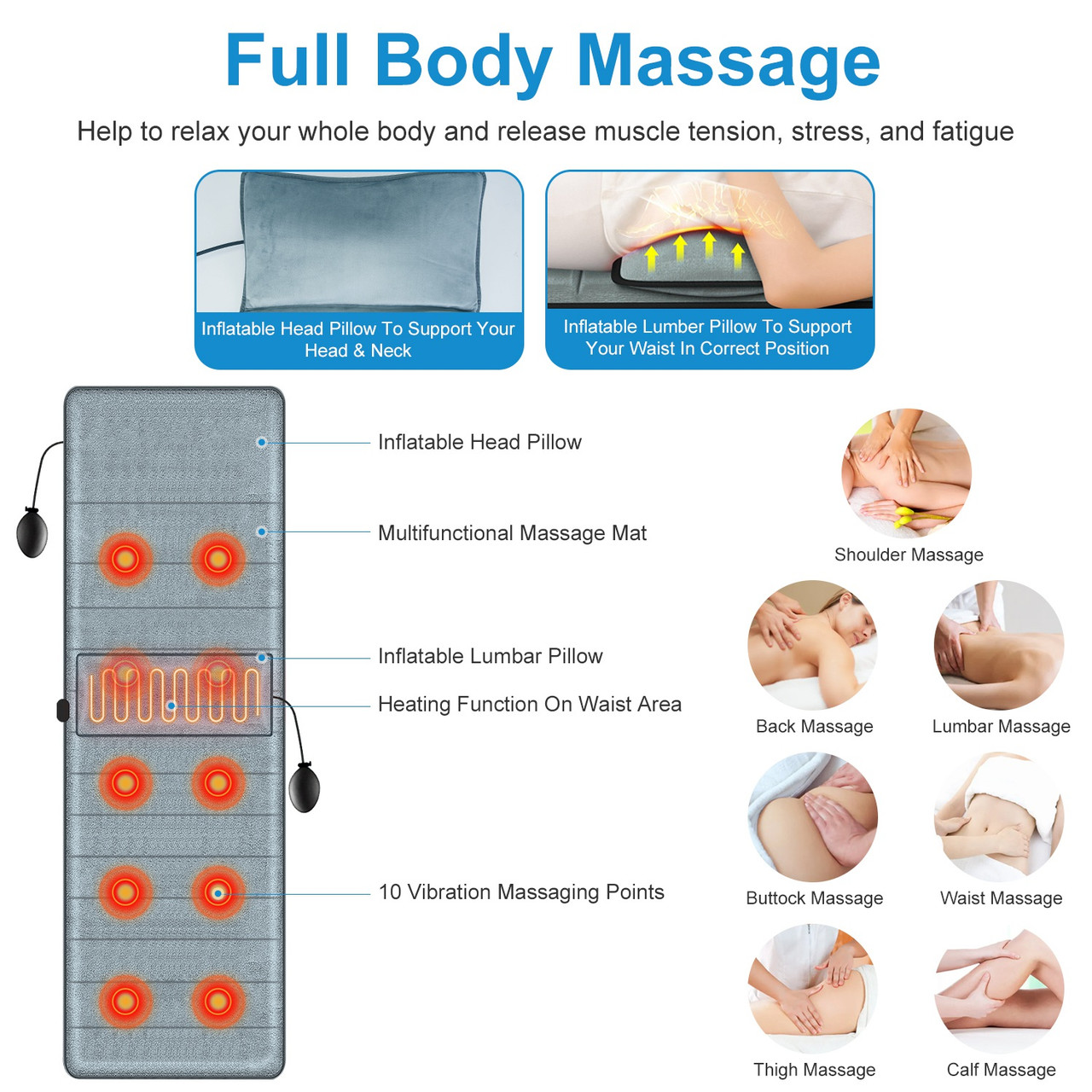 iMounTEK Full Body Electric Massage Mat product image