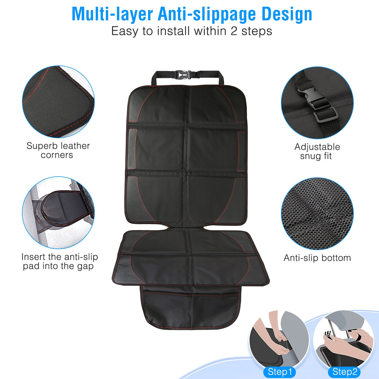 iMounTEK Car Seat Protector Cushion (2-Pack) product image