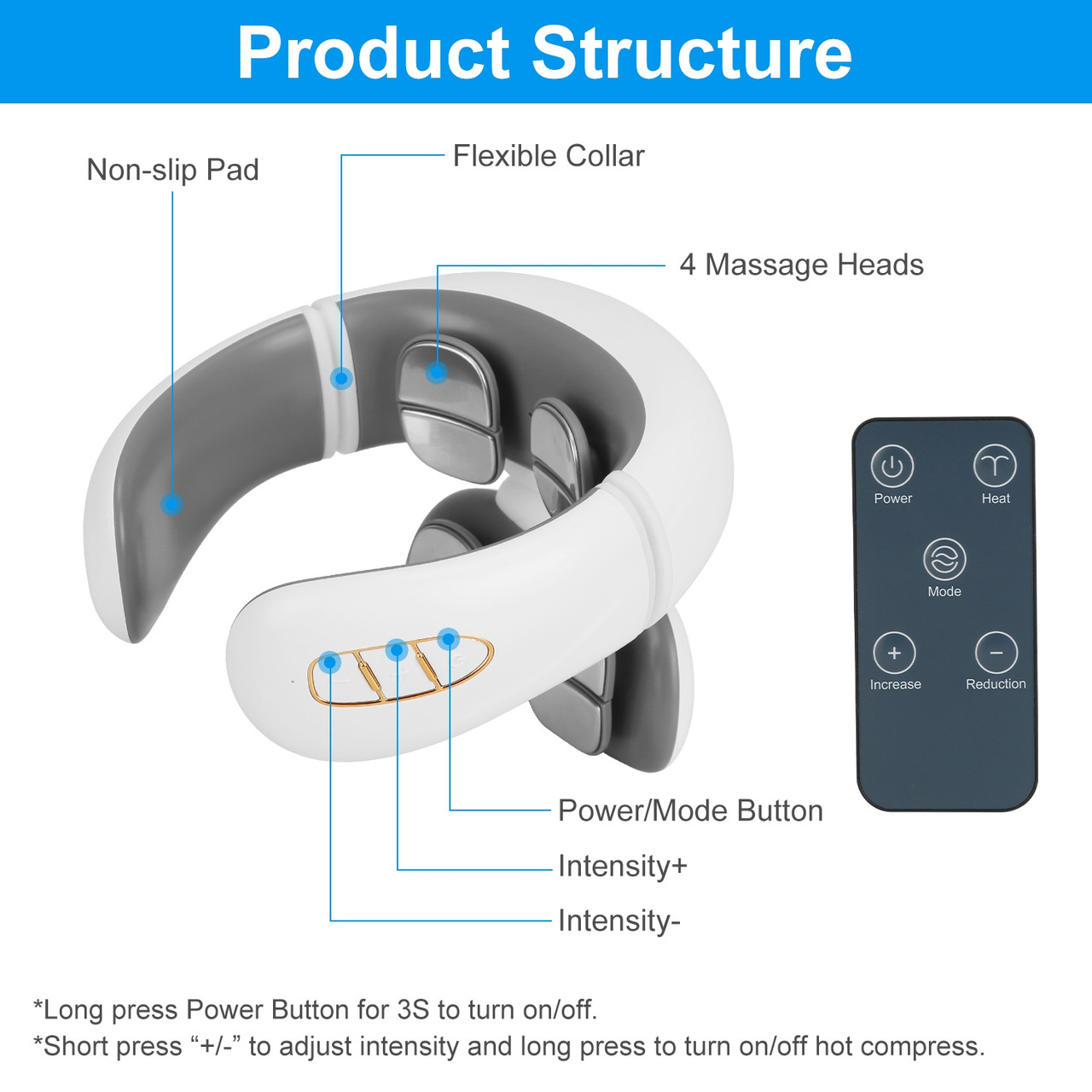 iMounTEK Portable Heated Neck Massager product image
