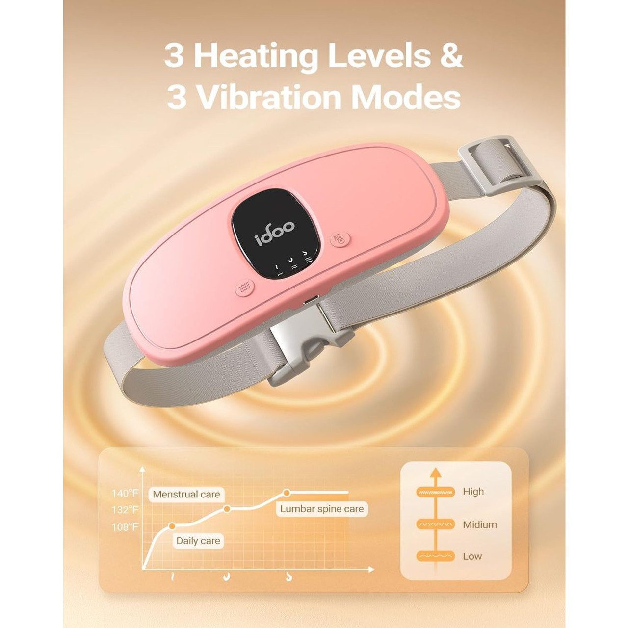 Cordless Heating Pad for Menstrual Cramps product image