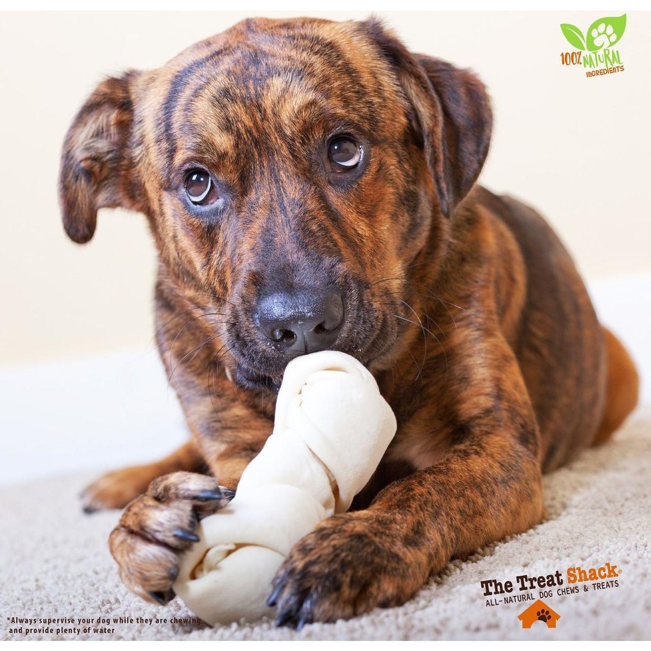 4-5" Knotted Premium Rawhide Dog Treats product image