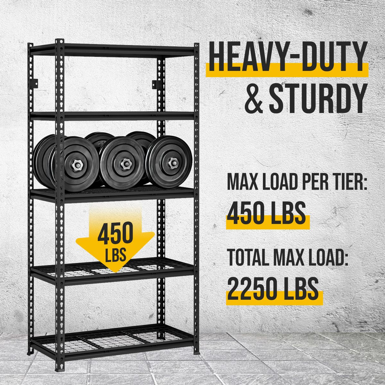 5-Shelf Heavy Duty Storage Rack product image