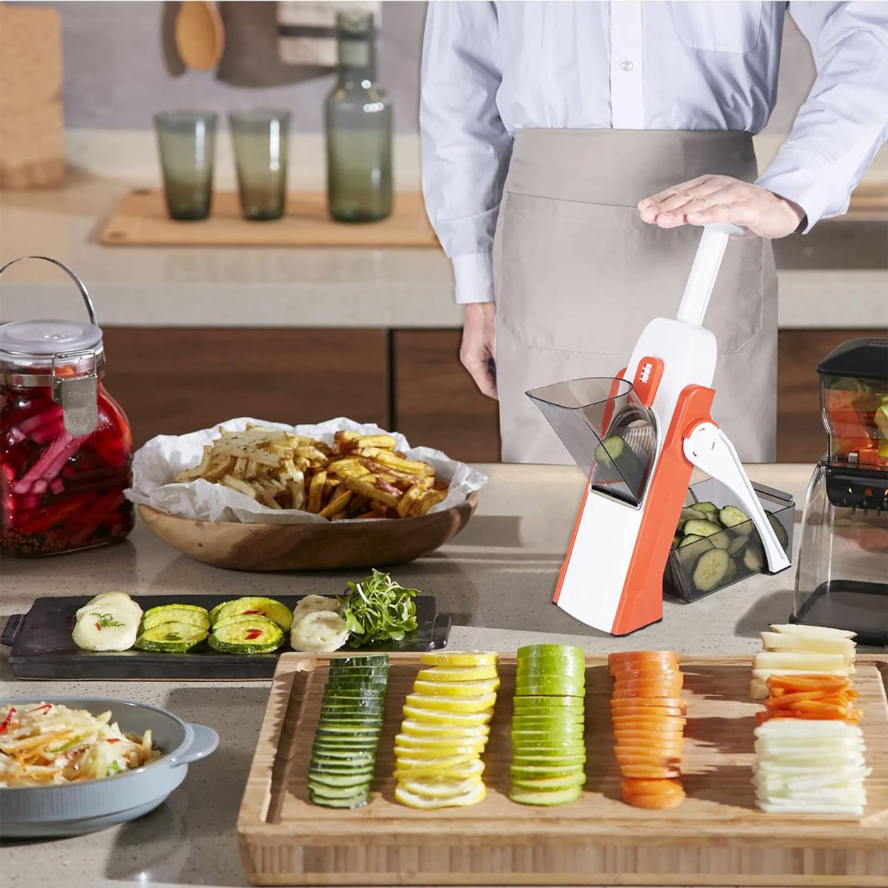 Manual Vegetable Slicer with 30 Different Cuts product image