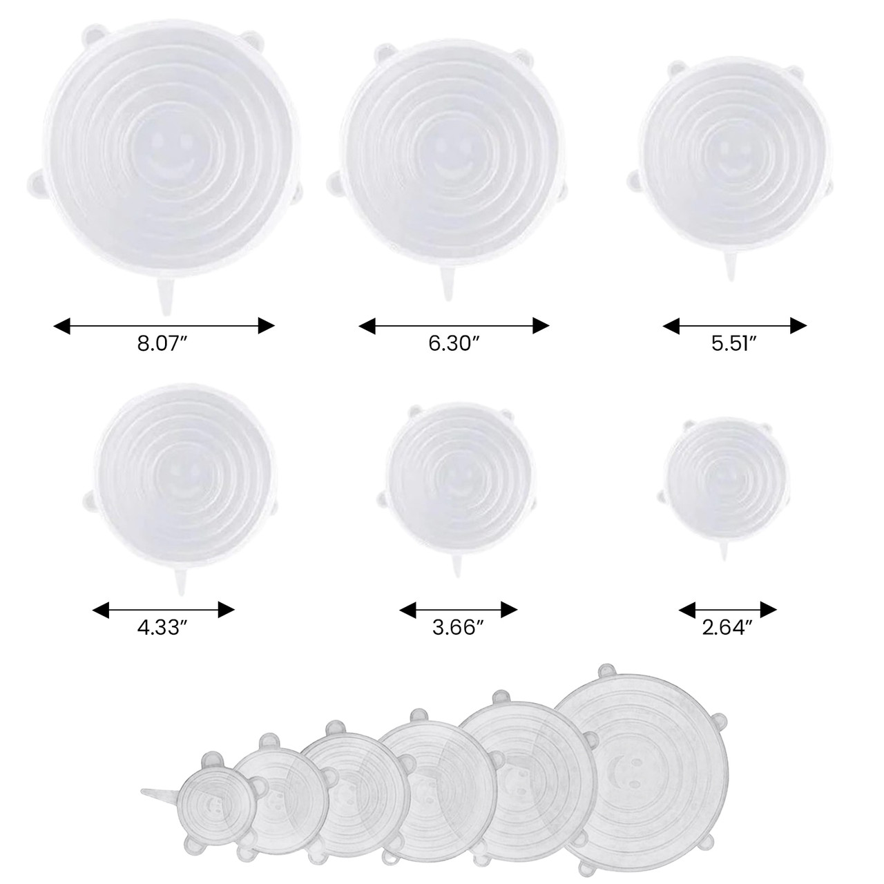 Reusable Silicone Stretch Container Cover (12-Pack) product image