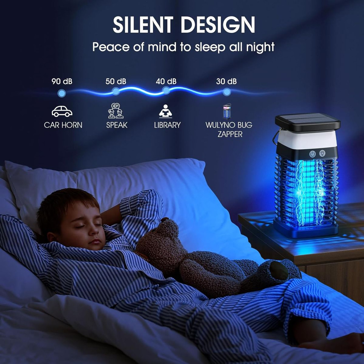Indoor/Outdoor Bug Zapper with RGB Light product image