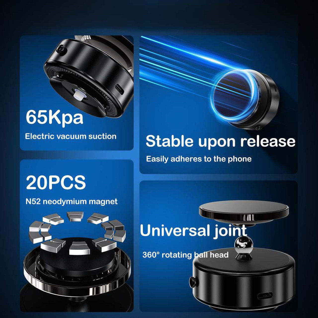 Magnetic Air Lock Phone Holder product image