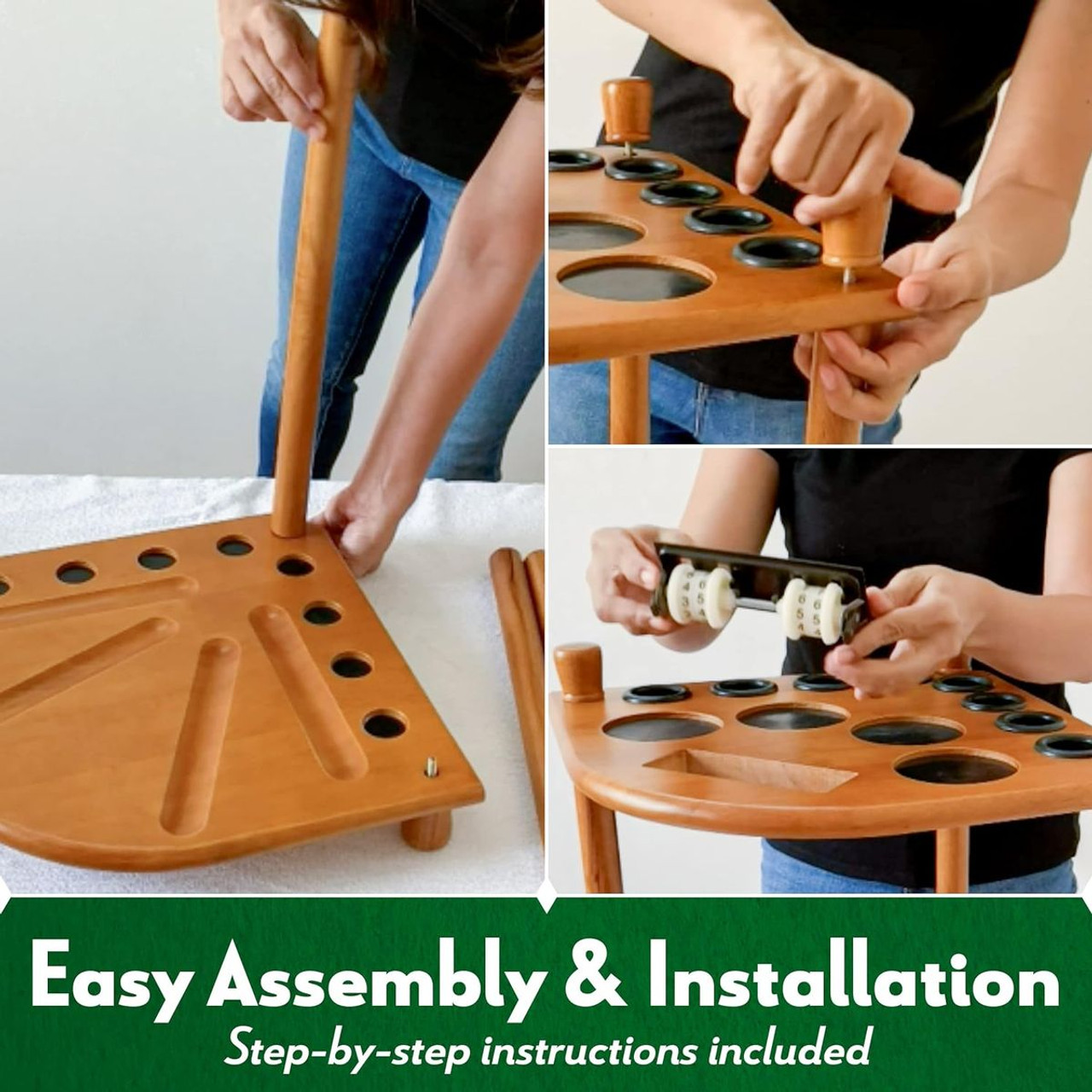 ISZY 8-Stick Billiards Pool Stick Holder product image