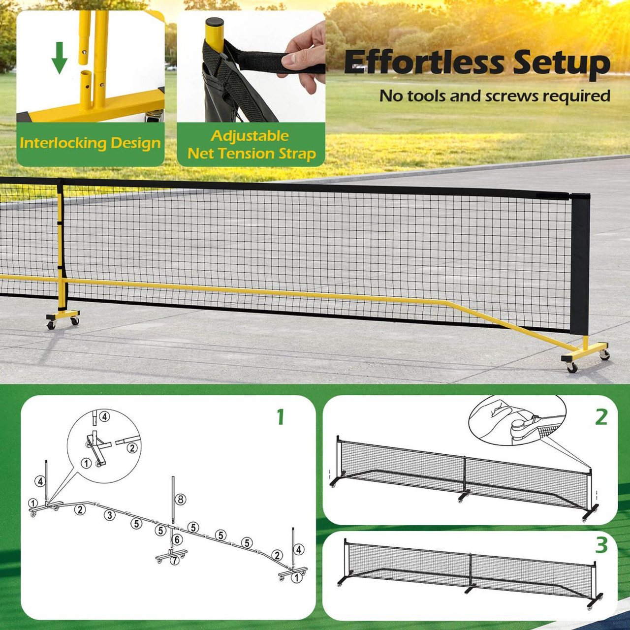 22-foot Portable Pickleball Net product image