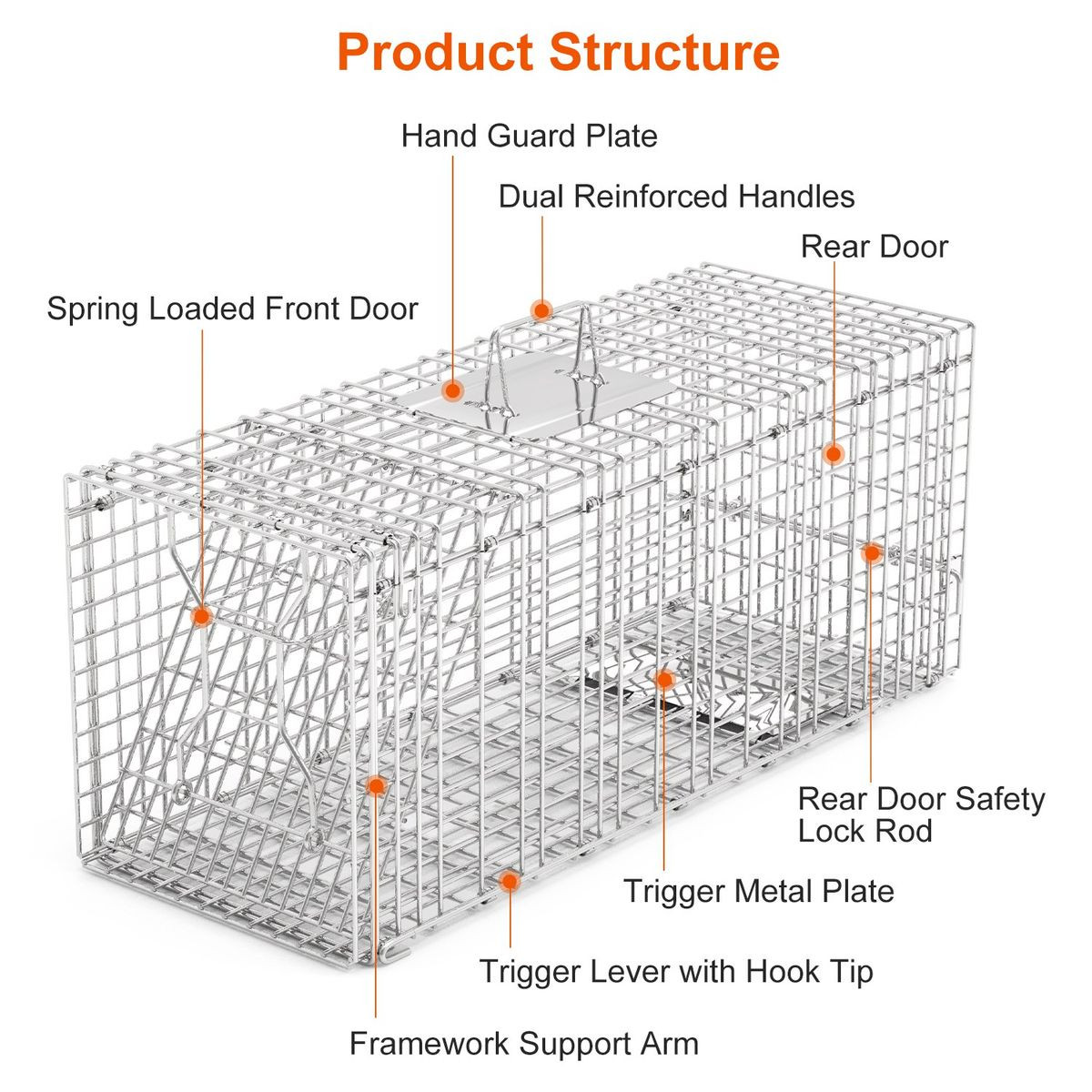 Imountek Collapsible Animal Trap Cage product image