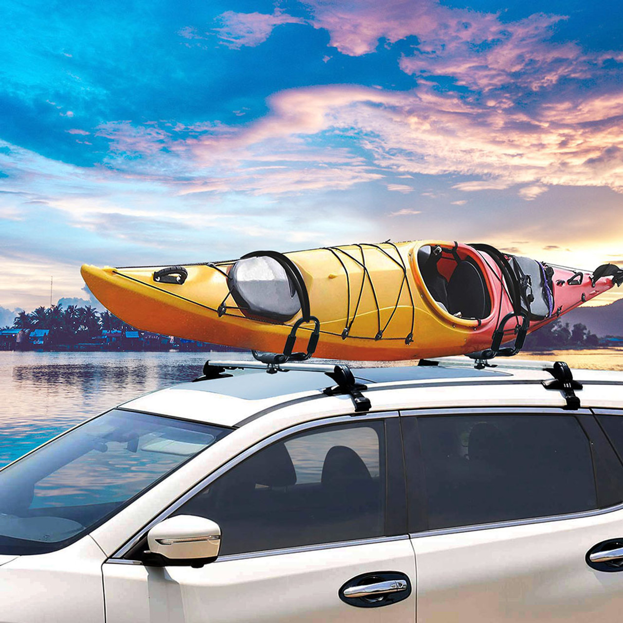 Universal J-Bar Kayak/SUP Carrier for Car Roof Rack (1-Pair) product image