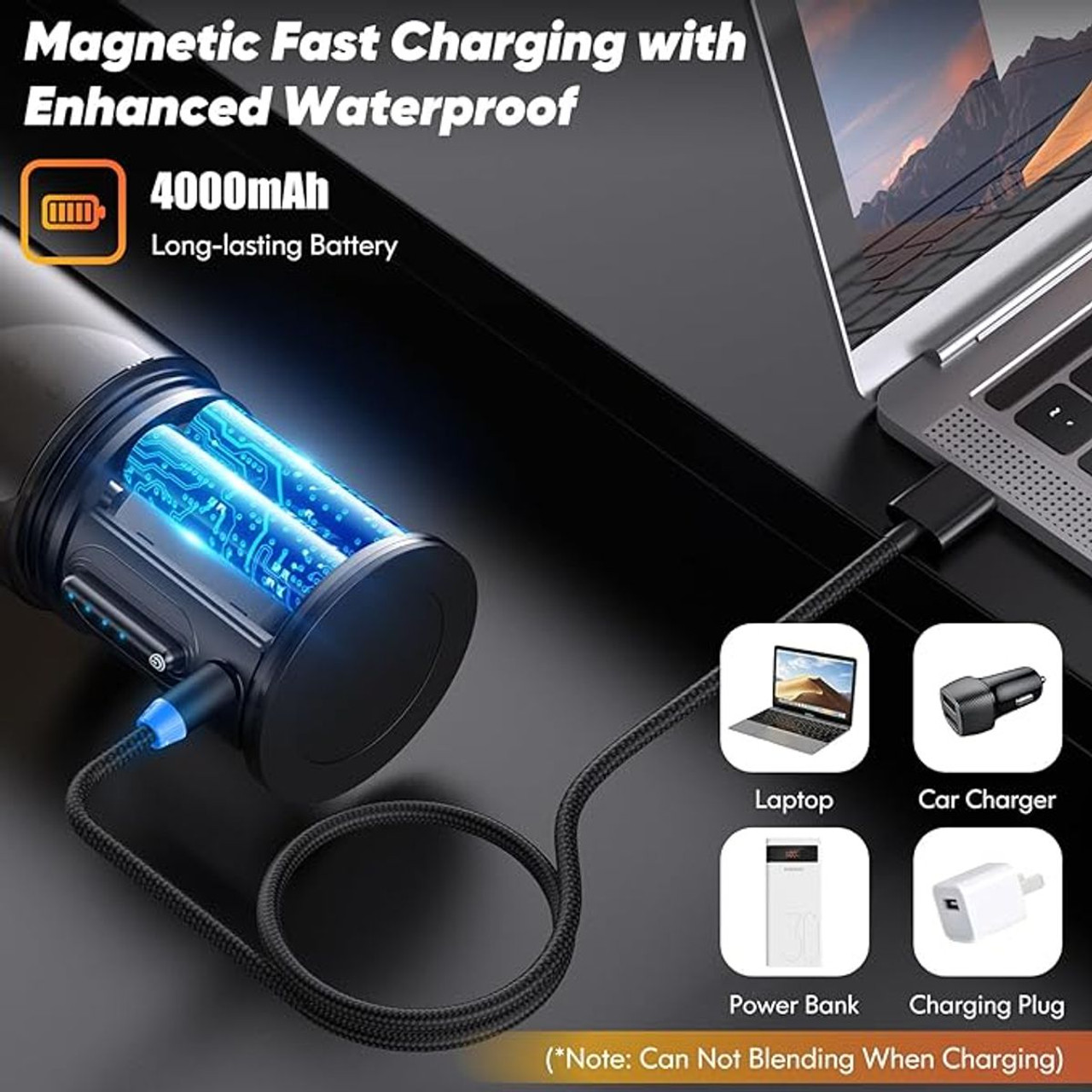 Owaylon Personal Size Blender with 6 Ultra Sharp Blades product image
