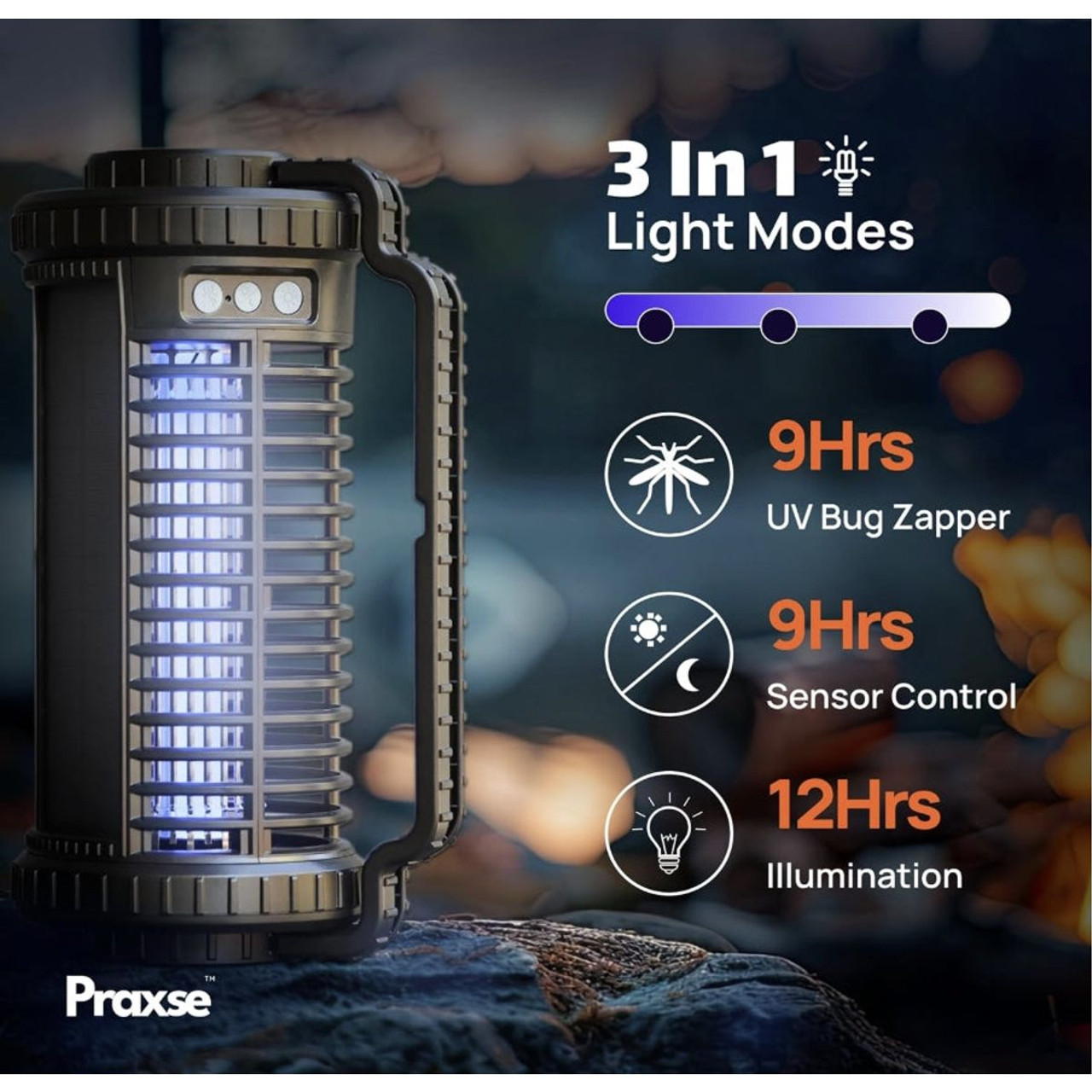 Outdoor 4800V Solar Bug Zapper product image