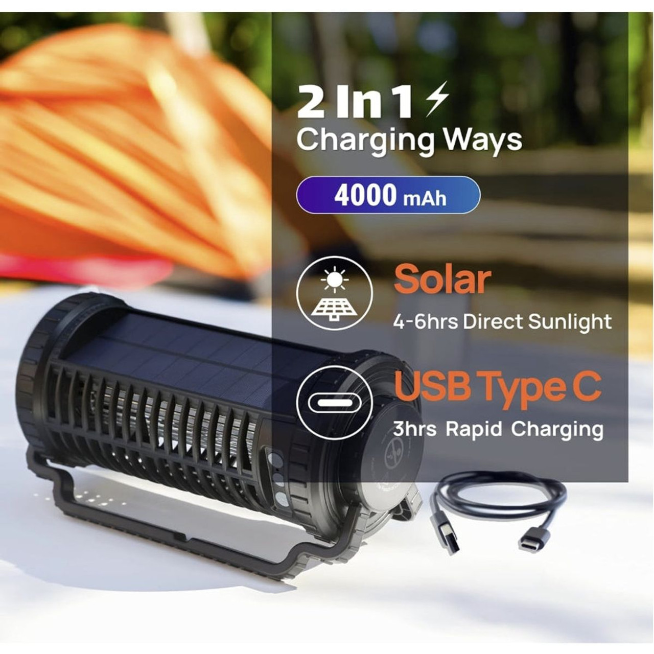 Outdoor 4800V Solar Bug Zapper product image