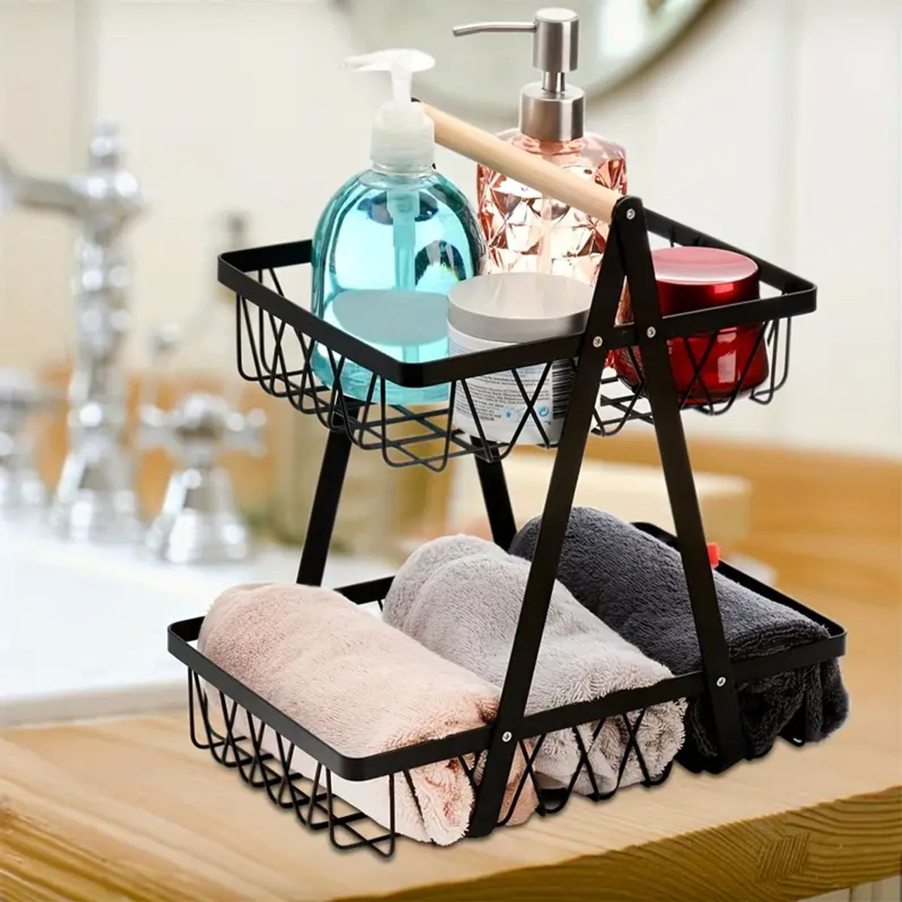 2-Tier Countertop Fruit Basket (1- or 2-Pack) product image
