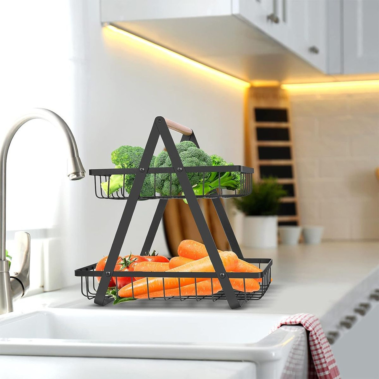 2-Tier Countertop Fruit Basket (1- or 2-Pack) product image