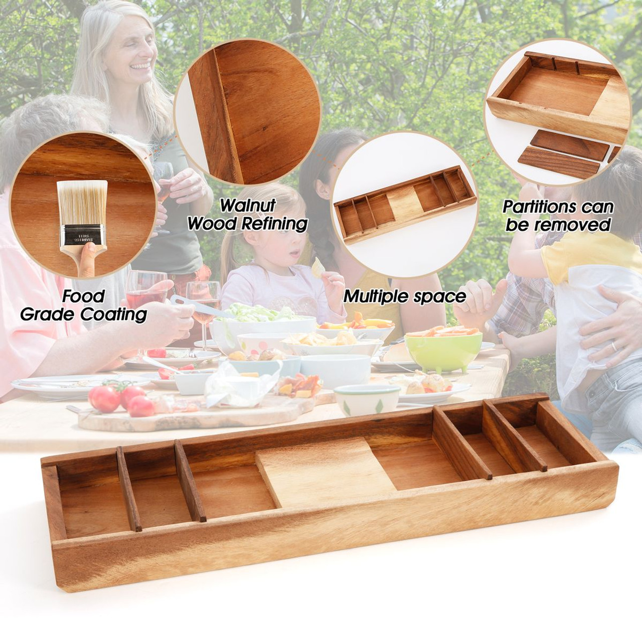 Walnut DIY S'mores Bar Station for Assembly product image