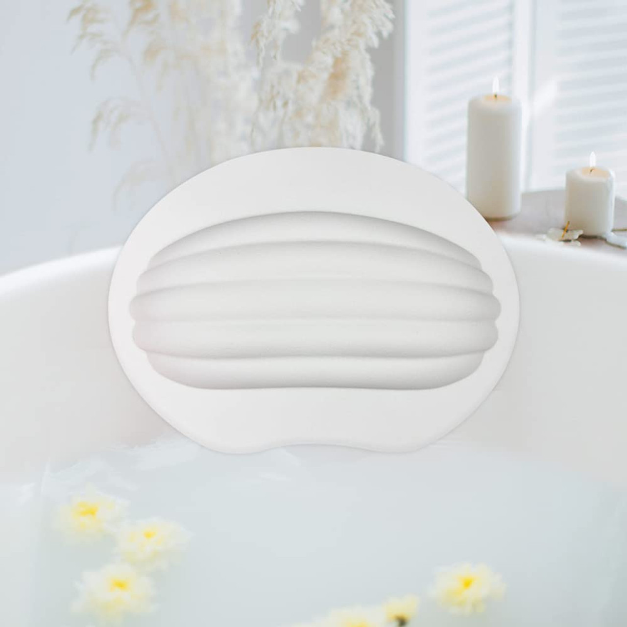 Ergonomic Bathtub Pillow with Suction Cups product image