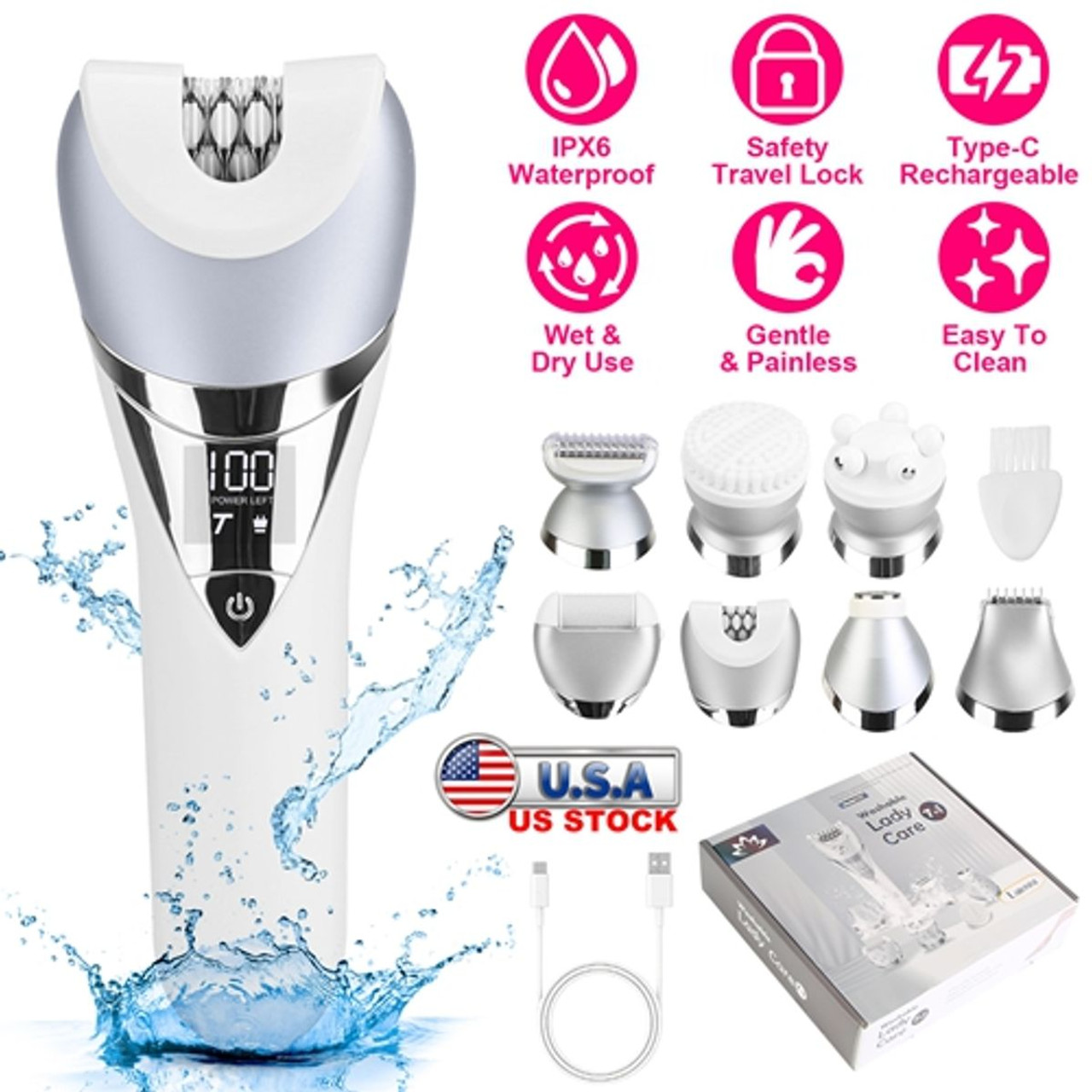 Laromni Women's 7-In-1 Electric Razor product image