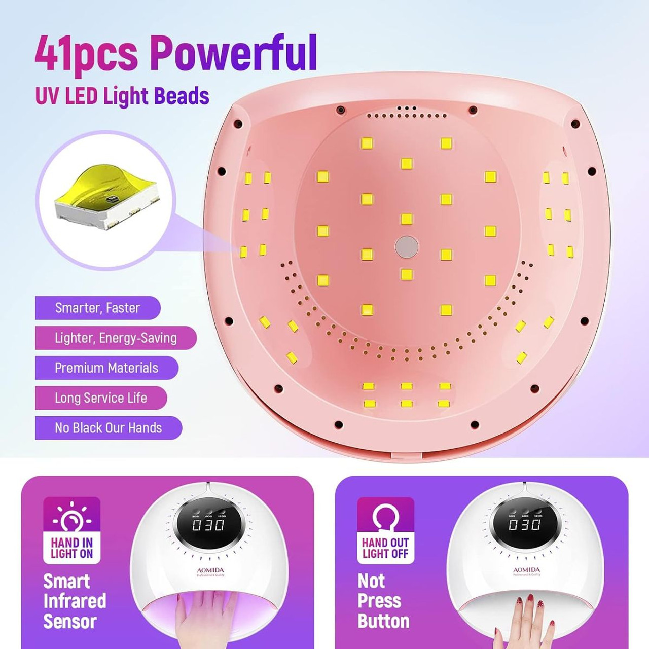 82W Fast Curing Gel Nail Polish UV Nail Lamp product image
