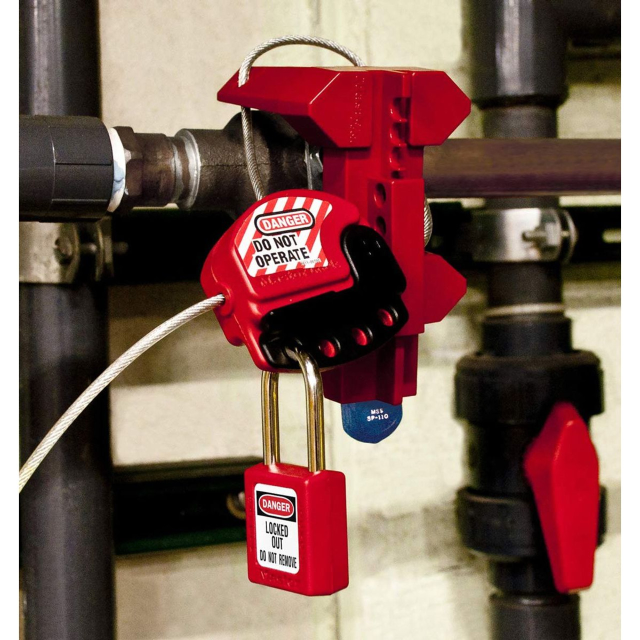 Red Safety Padlock (8-Pack) product image