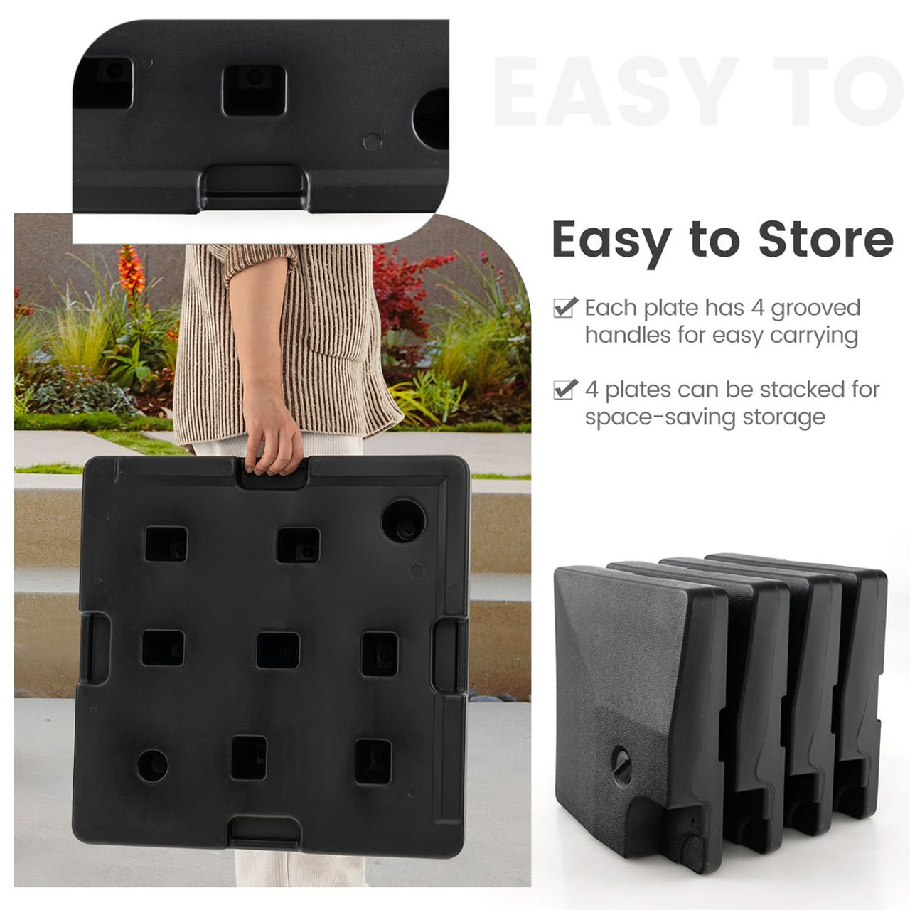 Fillable Cantilever Patio Umbrella Base Stand product image