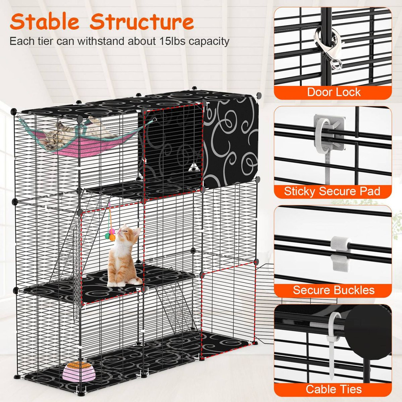 3-Tier Small Pet Enclosure product image
