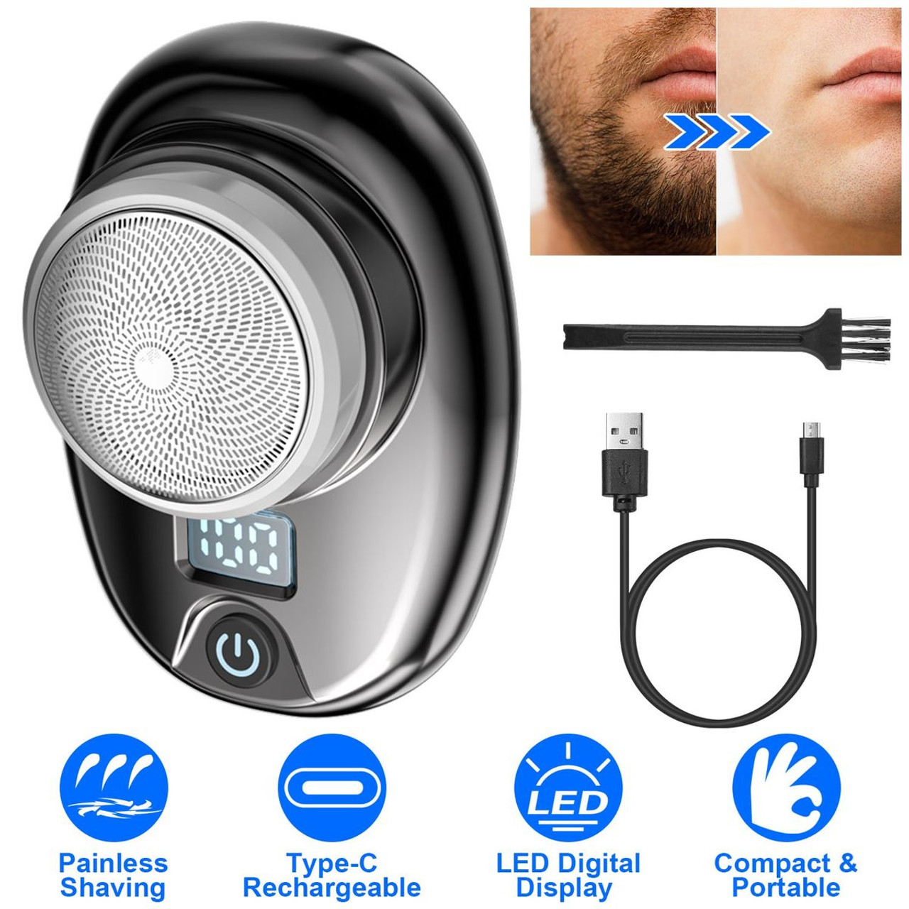 Small Portable Men's Electric Razor product image