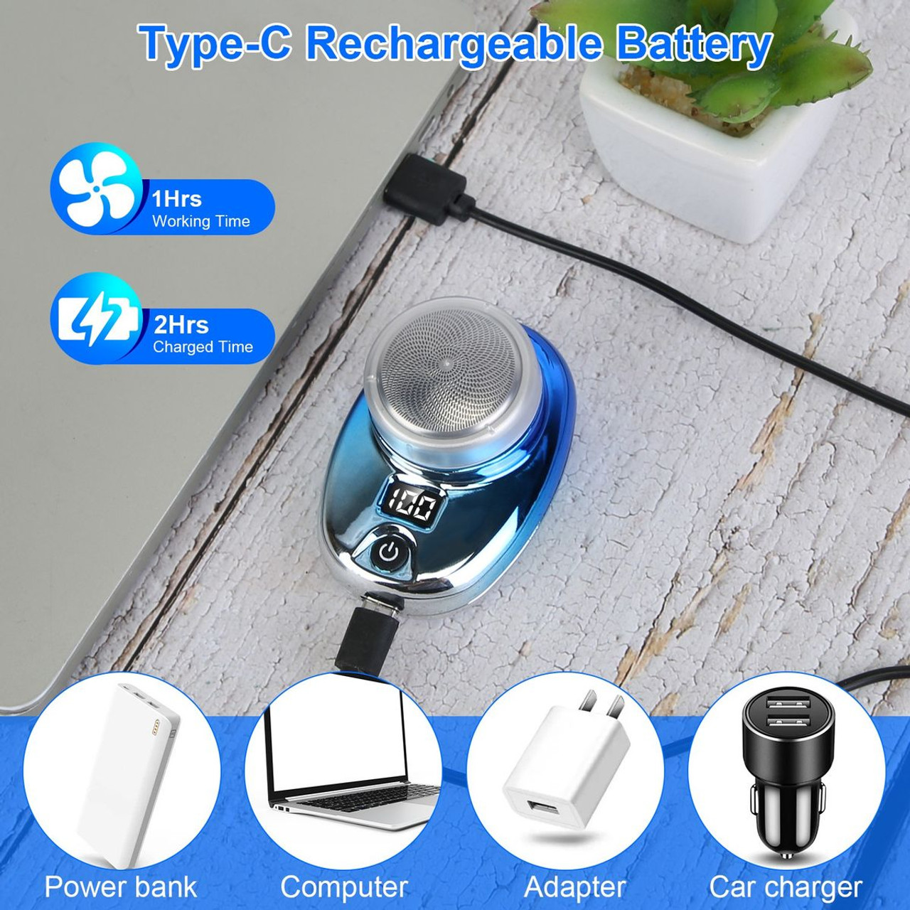 Small Portable Men's Electric Razor product image