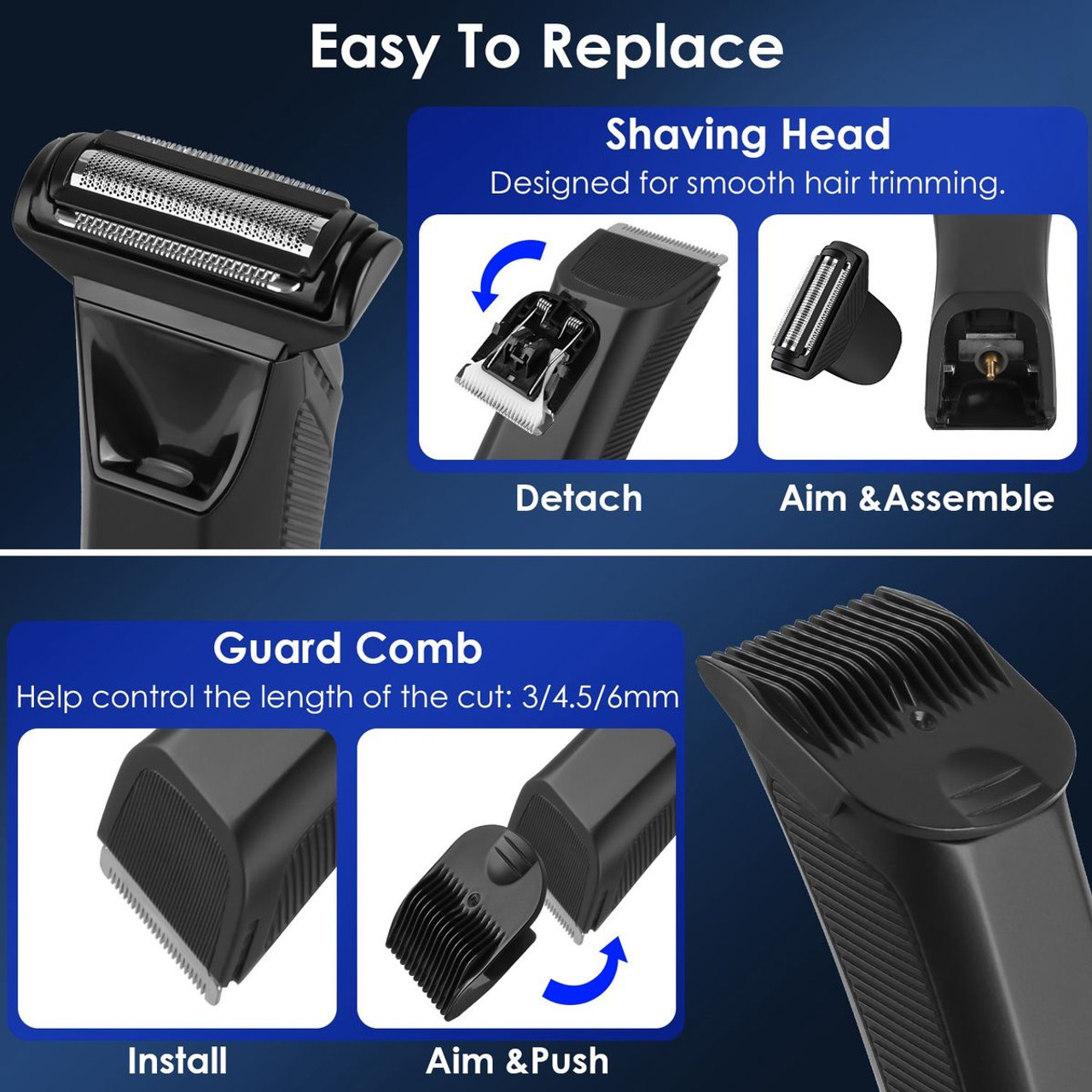Men's 2-in-1 Electric Body Trimmer product image