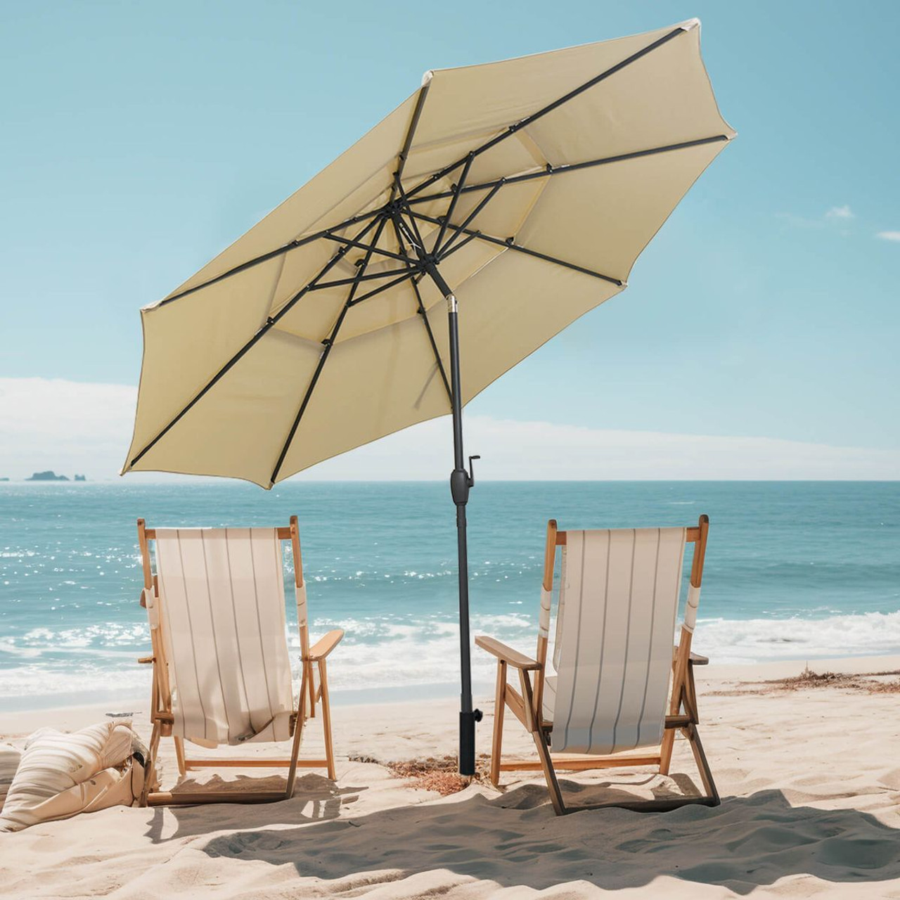 10-Foot 3-Tier Outdoor Vented Patio Umbrella product image