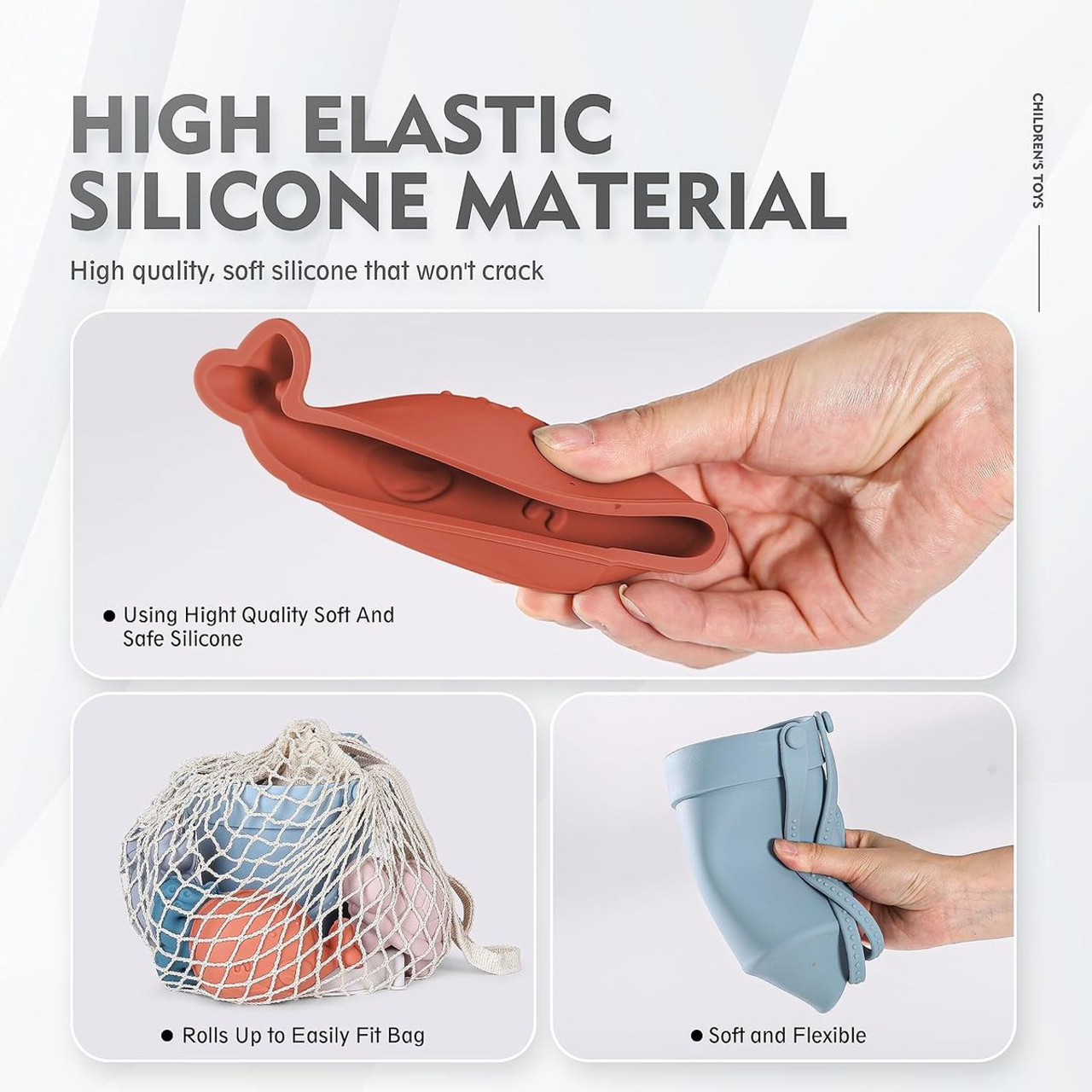 11-Piece Silicone Sand Toys product image