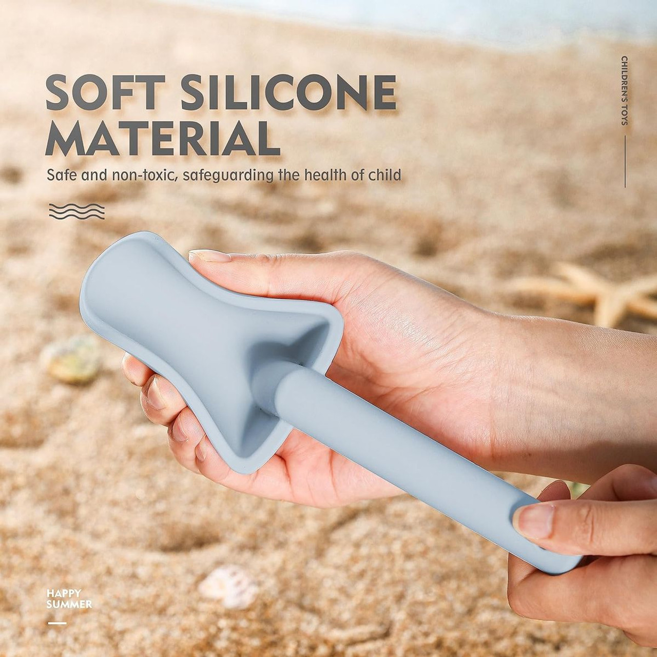 11-Piece Silicone Sand Toys product image