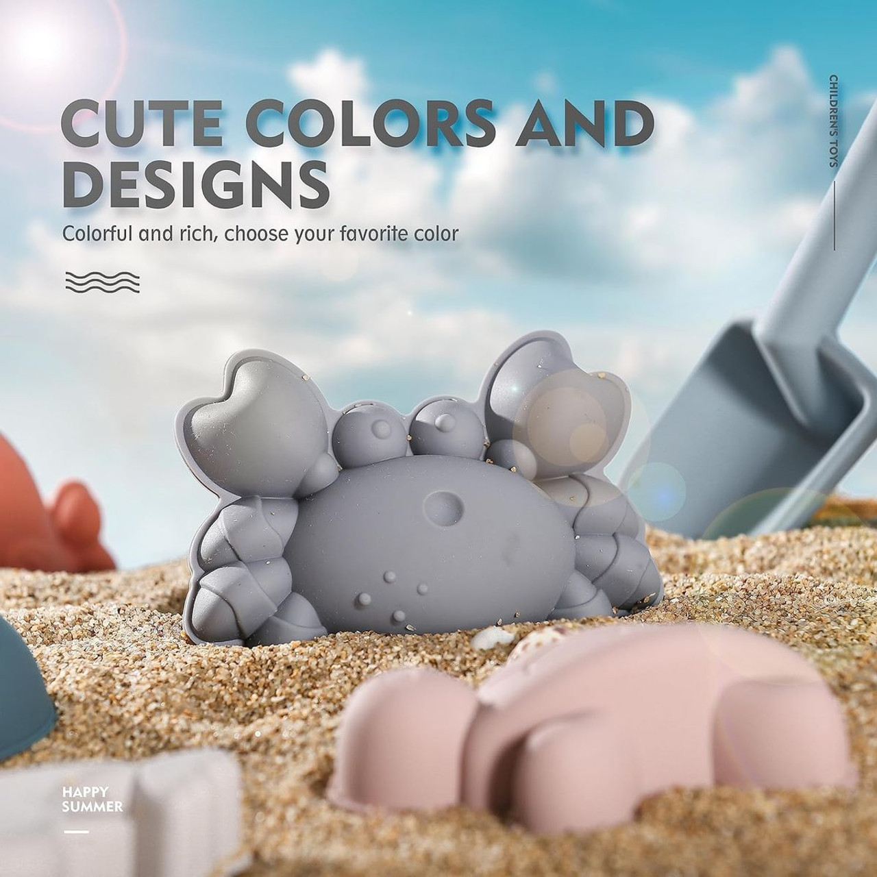 11-Piece Silicone Sand Toys product image
