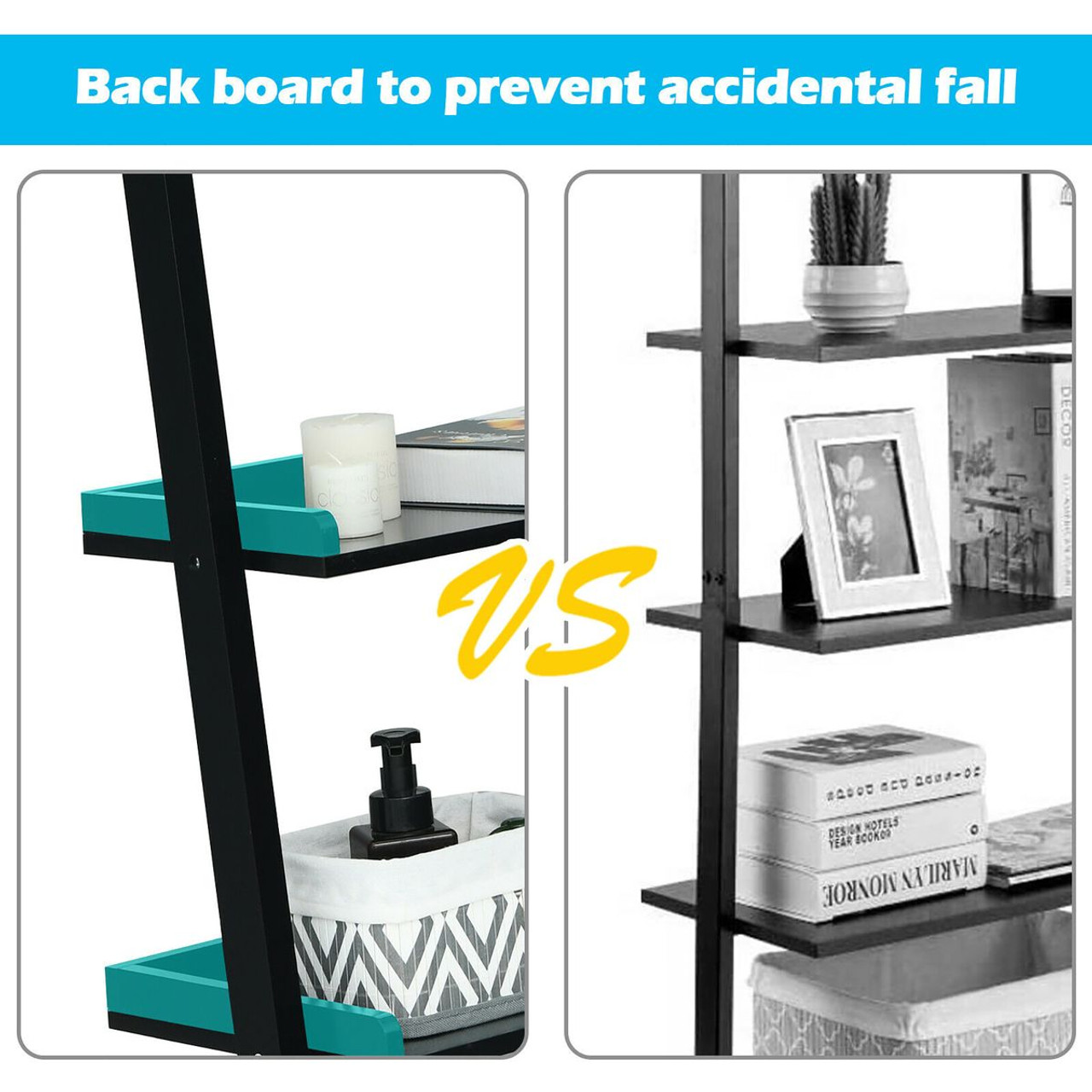 5-Tier Leaning Wall Ladder Shelf  product image