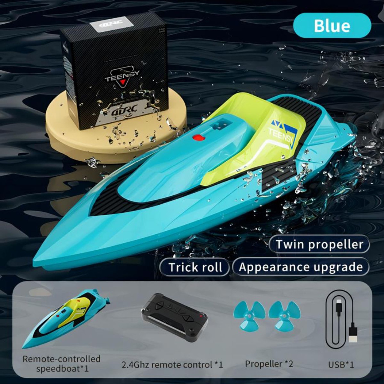 4DRC 2.4G High Speed Remote Control Waterproof Racing Boat product image