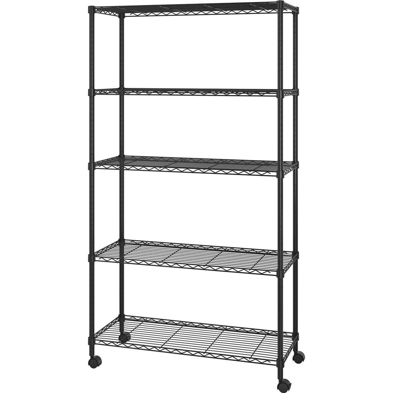 5-Tier Adjustable Rolling Metal Garage Shelving product image
