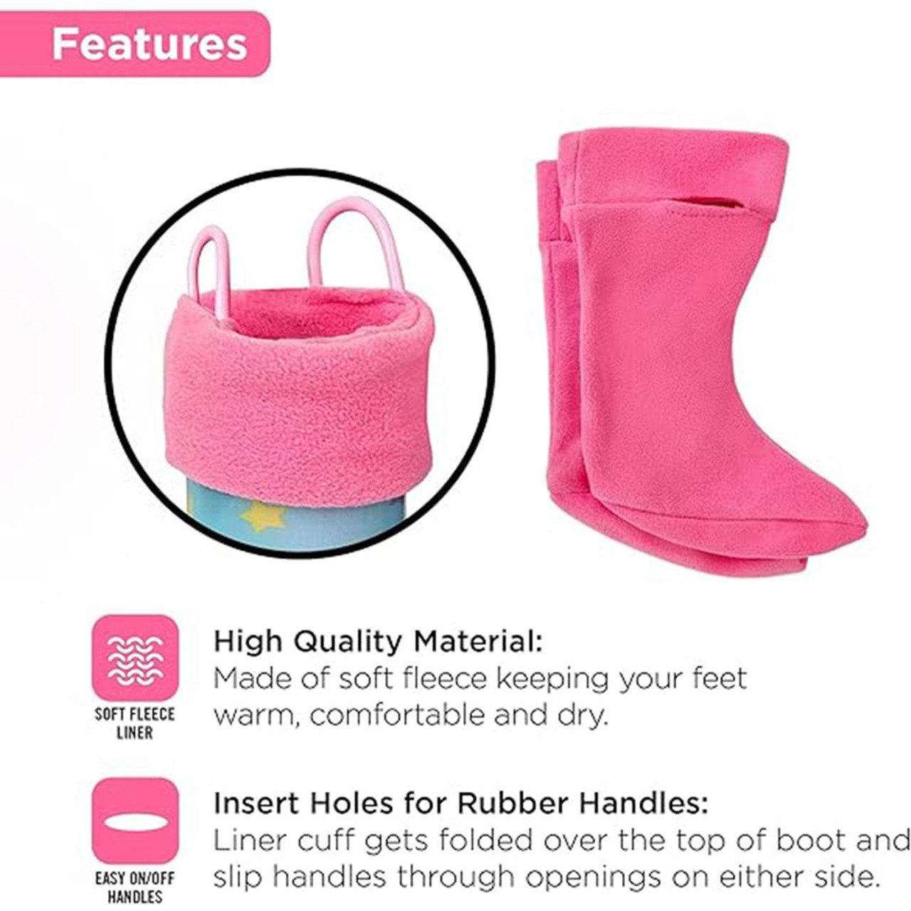 Kids' Unisex Waterproof Rubber Boots product image