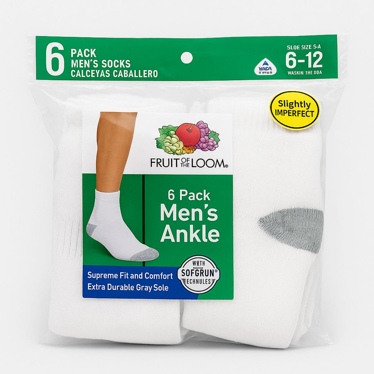 Fruit of the Loom Men's Ankle Socks (12 Pairs) product image