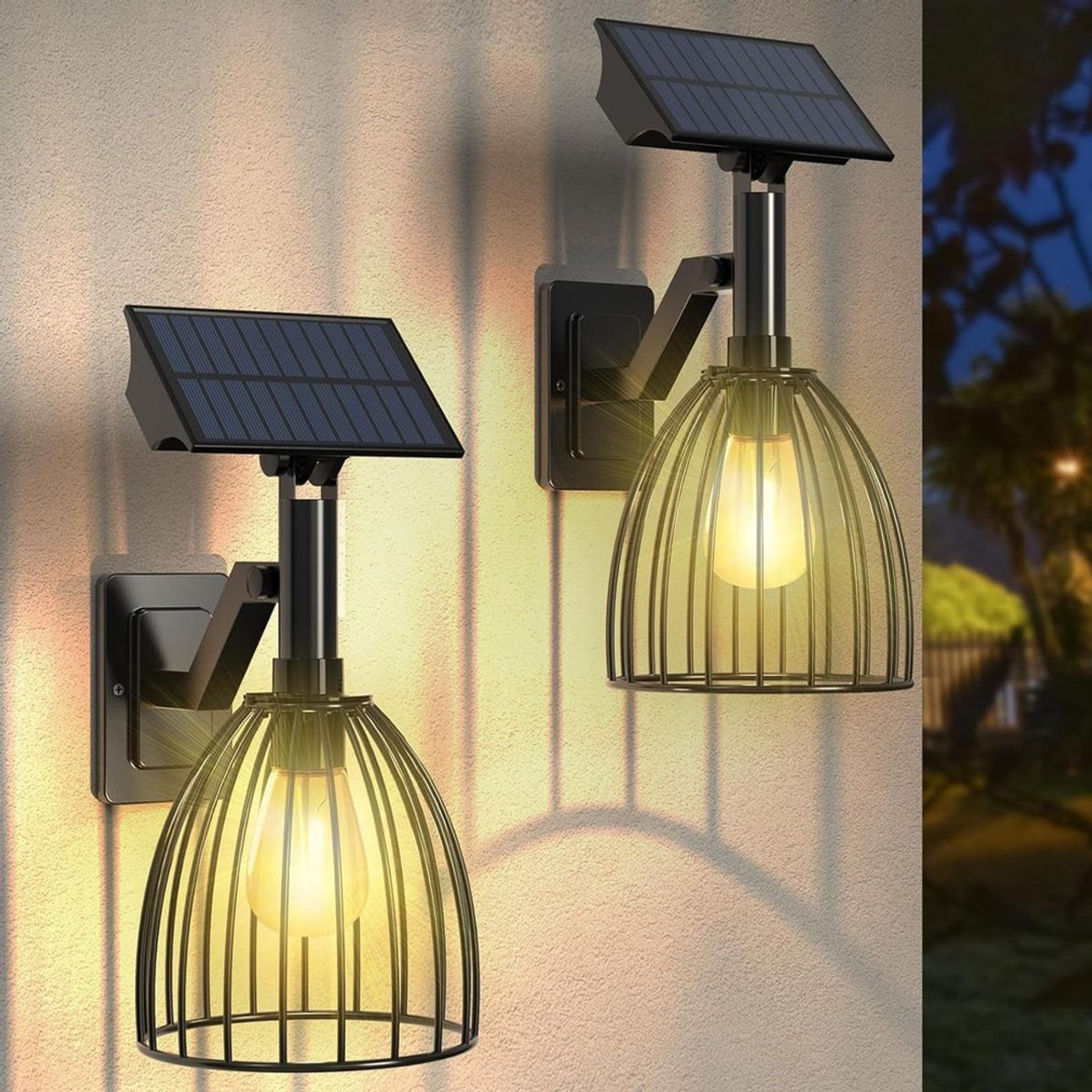 Outdoor Solar Wall Lantern (2-Pack ) product image